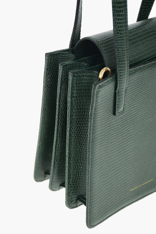 Borsa a Mano SQUARE in Pelle Stampa Lizard