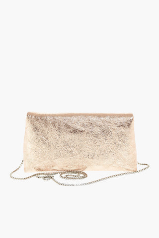 Swarovski Strap Lamè Leather Shoulder Bag