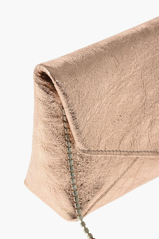 Swarovski Strap Lamè Leather Shoulder Bag