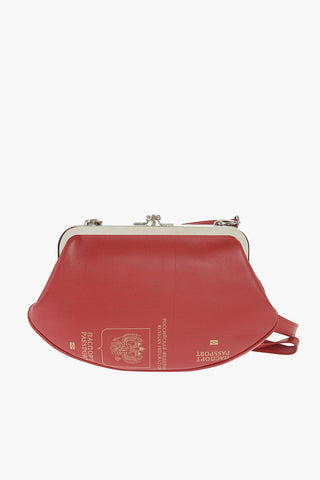 Pouch RUSSIA in Pelle con Stampa e Tracolla Removibile