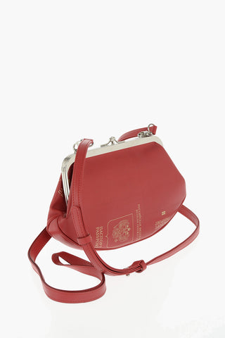 Pouch RUSSIA in Pelle con Stampa e Tracolla Removibile