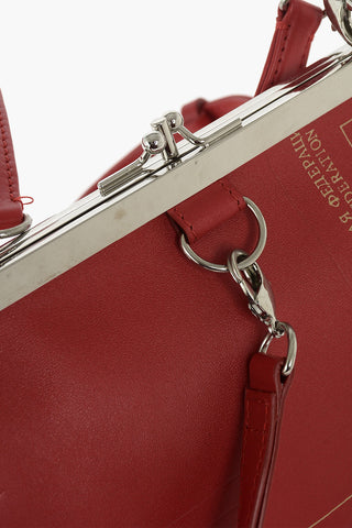 Pouch RUSSIA in Pelle con Stampa e Tracolla Removibile