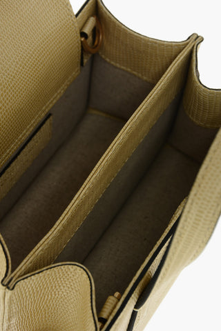 Borsa a Mano SQUARE MINI in Pelle Stampa Lizard