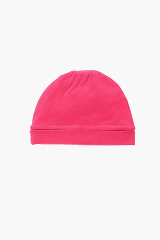 cotton AROA beanie with embroidery