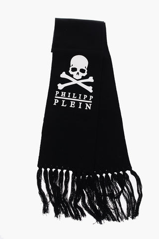 wool HERMION scarf with fringes