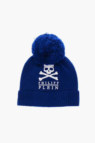 wool beanie with pom pom
