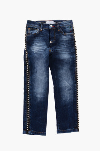 EST.1978 jeans Regular fit JIKEL con profili borchiati
