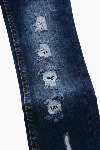 EST.1978 distressed CHARIT slim fit jeans