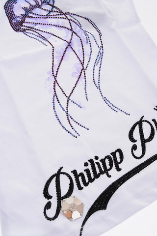 cotton UNDERWATER tank top with jellyfish