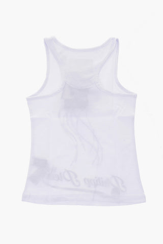 cotton UNDERWATER tank top with jellyfish