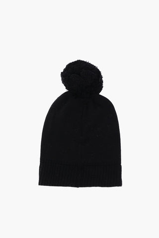 wool beanie with pom pom