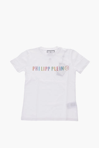 EST.1978 t-shirt girocollo con logo glitter
