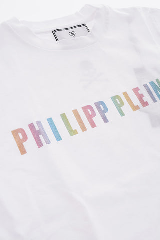 EST.1978 t-shirt girocollo con logo glitter