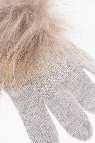 gloves LUXURY with real fur