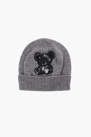 EST.1978 teddy bear embroidered GOTHIC PLEIN beanie