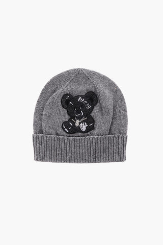 EST.1978 teddy bear embroidered GOTHIC PLEIN beanie