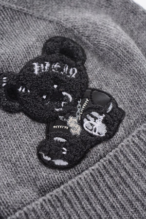 EST.1978 teddy bear embroidered GOTHIC PLEIN beanie