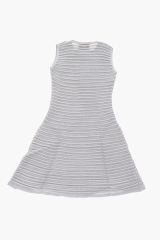 EST.1978 all over jewels lurex sleveless mini dress