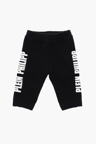 pantaloni jogger con logo stampato