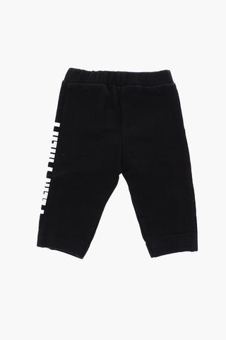 pantaloni jogger con logo stampato