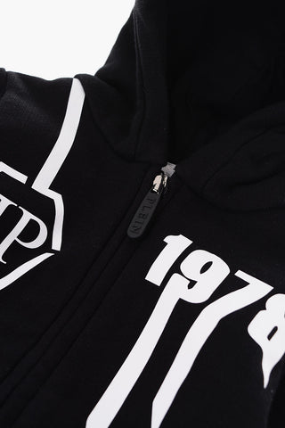 EST.1978 printed sweatshirt with hood