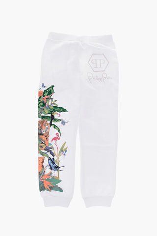 side printed JUNGLE jogger pants