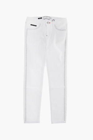 EST. 1978 slim fit jeans with with side rhinestones