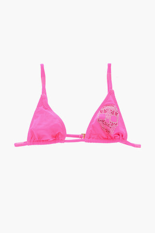 solid color bikini swimsuit with skull