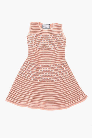 EST.1978 mini dress in lurex con gioielli senza manica