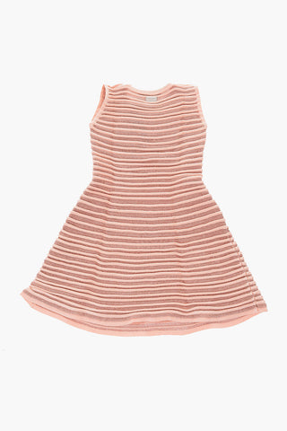 EST.1978 mini dress in lurex con gioielli senza manica