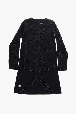 mini dress manica lunga con strass