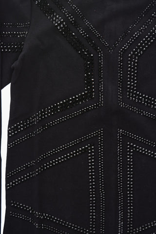 mini dress manica lunga con strass