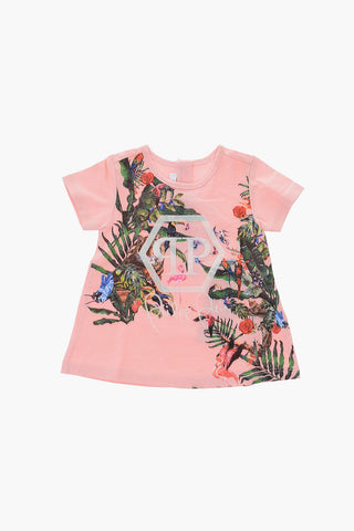 printed dress and hat set