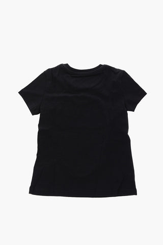 rhinestone skull crew-neck t-shirt