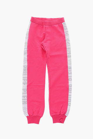 jogger pants with rhinestone profiles