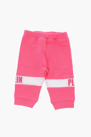 Contrasting Band Statement jogger pants with drawstring waist