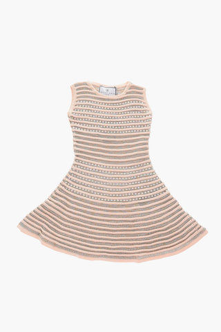 EST.1978 all over jewels lurex sleveless mini dress