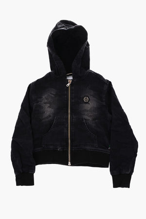 camouflage denim jacket