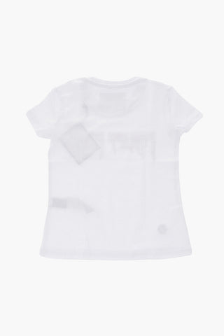 T-shirt girocollo con logo gioiello