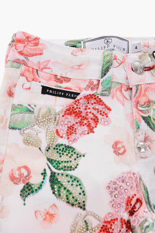 EST.1978 floral patterned slim fit jeans