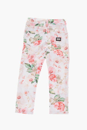 EST.1978 floral patterned slim fit jeans