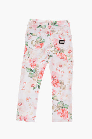 EST.1978 floral patterned slim fit jeans