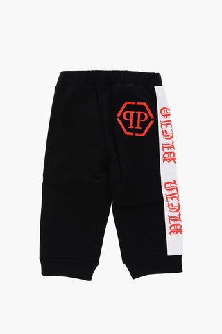 pantaloni jogger AGO con banda laterale a contrasto