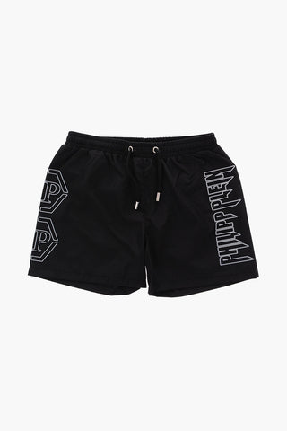 drawstring waist ROCK PP swim shorts