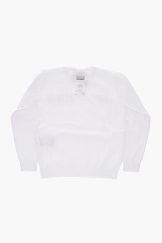 EST.1978 crew-neck sweater with glitter logo