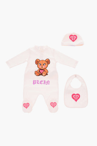 romper suit hat and bib BIBI set