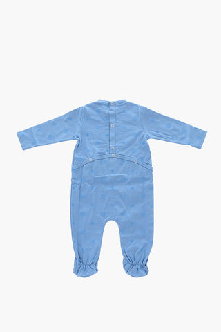 printed romper suit hat and bib set