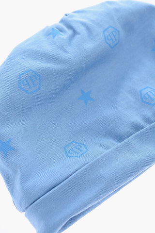 printed romper suit hat and bib set