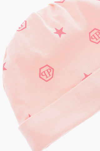 printed romper suit hat and bib set