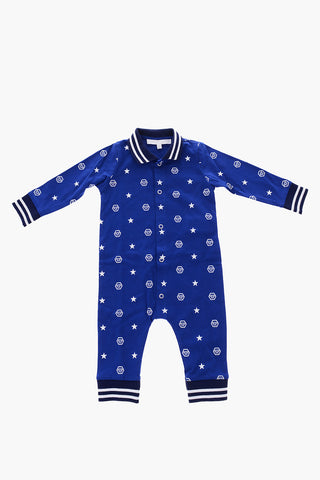 printed romper suit and hat FEDRO set